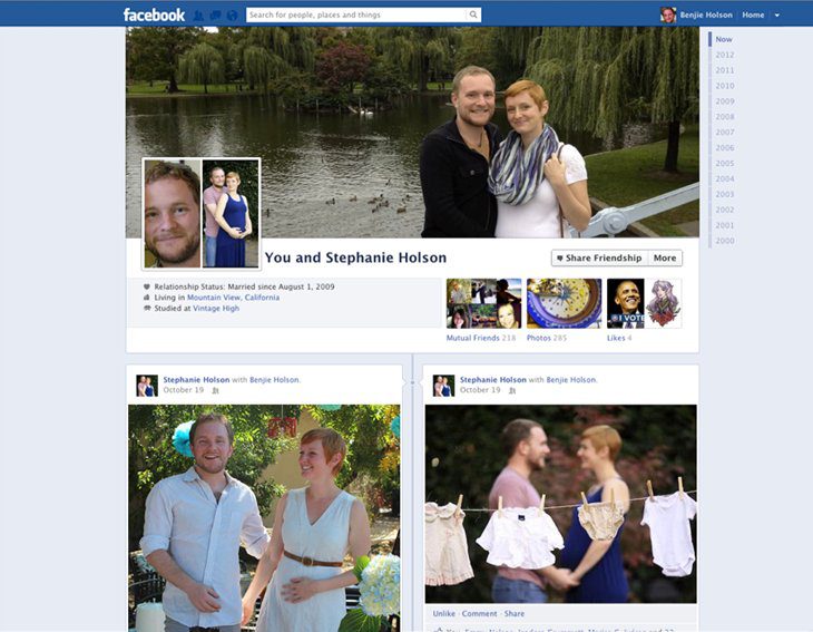 Les couples ont désormais leur page Facebook