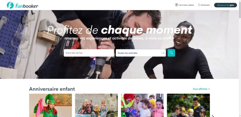FunBooker : réservez vos activités de loisirs en ligne